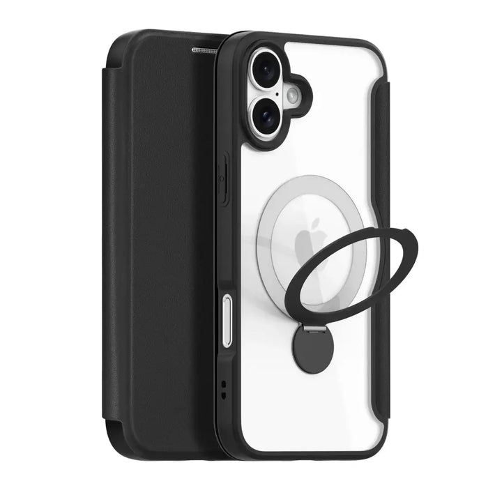 Dux Ducis Skin X Pro iPhone 16 Case with MagSafe Flip and Stand - Black - Cell phone cases and covers<<<HurtelXML