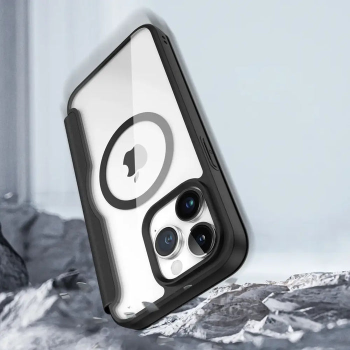 Dux Ducis Skin X Pro Magnetic Flip MagSafe Case iPhone 15 Pro Max - Black - Cell phone cases and covers<<<HurtelXML
