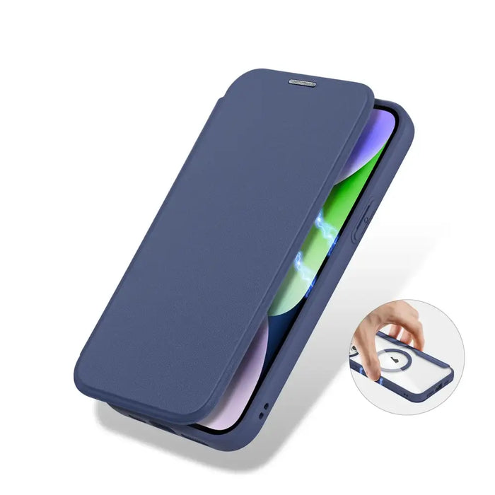 Dux Ducis Skin X Pro Magnetic Flip MagSafe Case iPhone 15 Plus - Blue - Cell phone cases and covers<<<HurtelXML