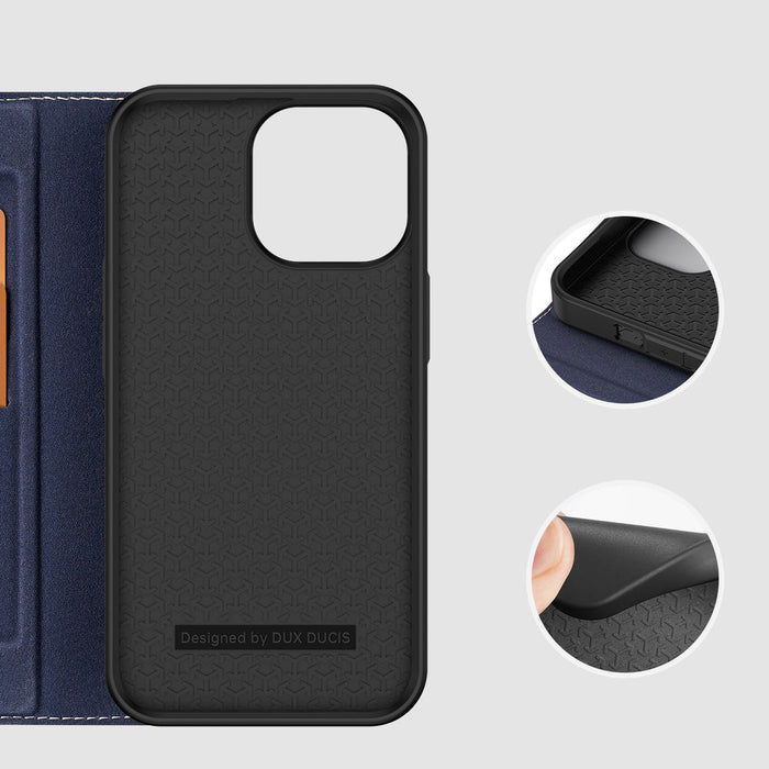 Dux Ducis Skin X2 case for iPhone 14 Pro Max case with magnetic flap blue - Cell phone cases and covers<<<HurtelXML