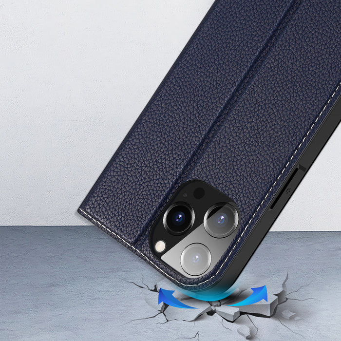 Dux Ducis Skin X2 case for iPhone 14 Pro Max case with magnetic flap blue - Cell phone cases and covers<<<HurtelXML