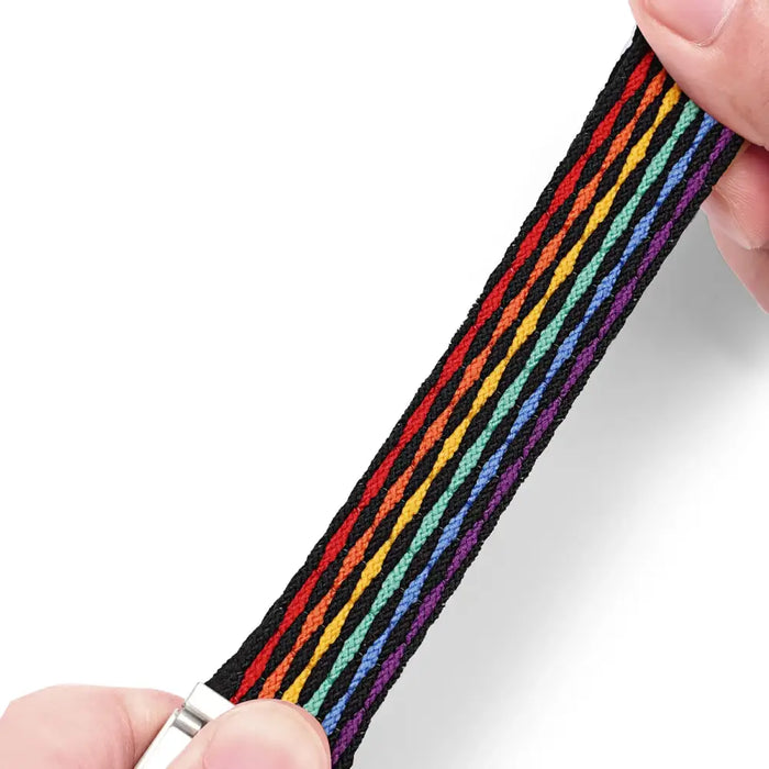 Dux Ducis Strap (Mixture II Version) Apple Watch SE strap 9 8 7 6 5 4 3 2 1 (41 40 38 mm) braided band dark stripes