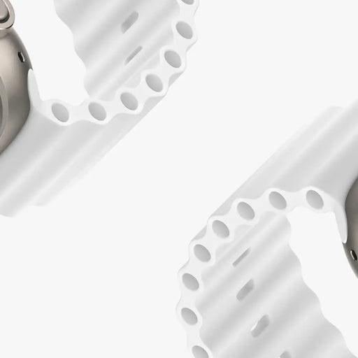 Dux Ducis Strap Watch Strap 9 / 8 / 7 / 6 / 5 / 4 / 3 / 2 / SE (41 / 40 / 38mm) Silicone Band Bracelet White (OceanWave