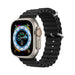 Dux Ducis Strap Watch 9 / 8 / 7 / 6 / 5 / 4 / 3 / 2 / SE (45 / 44 / 42mm) Silicone Band Bracelet Black (OceanWave