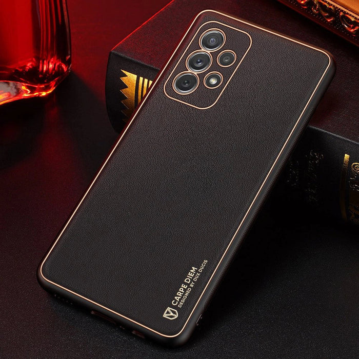 Dux Ducis Yolo elegant case made of soft TPU and PU leather for Samsung Galaxy A72 4G black - Cell phone cases