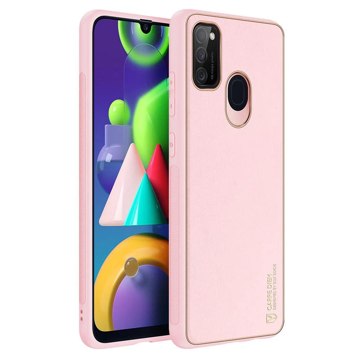Dux Ducis Yolo elegant case made of soft TPU and PU leather for Samsung Galaxy M30s pink - Cell phone cases