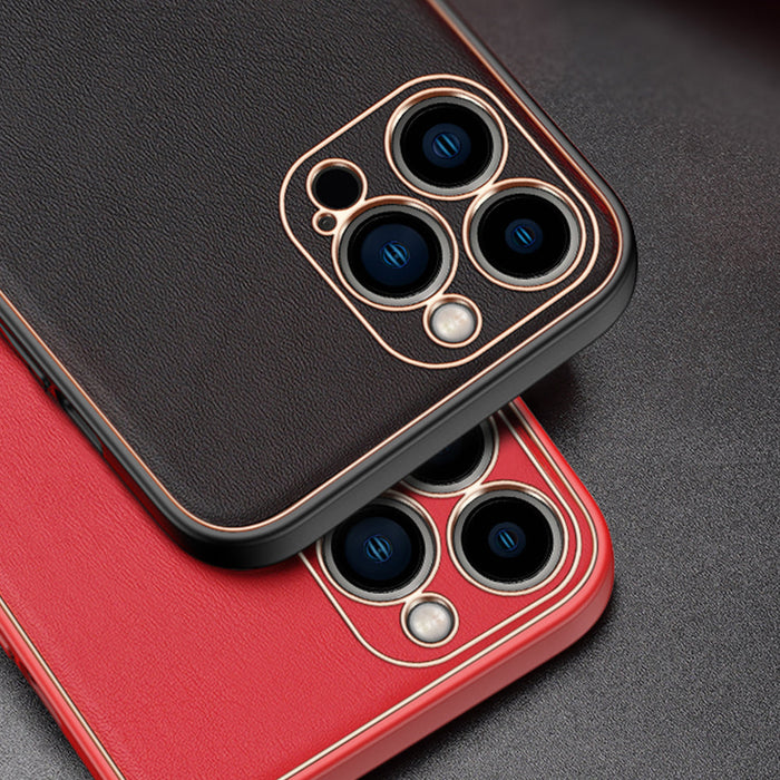 Dux Ducis Yolo elegant case made of soft TPU and PU leather for iPhone 13 Pro red - Cell phone cases