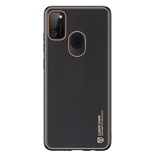 Dux Ducis Yolo elegant case made of soft TPU and PU leather for Samsung Galaxy M30s black - Cell phone cases