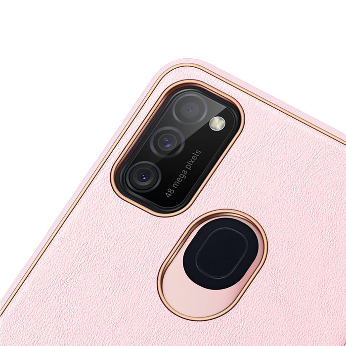 Dux Ducis Yolo elegant case made of soft TPU and PU leather for Samsung Galaxy M30s pink - Cell phone cases