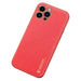 Dux Ducis Yolo elegant case made of soft TPU and PU leather for iPhone 13 Pro Max red - Cell phone cases