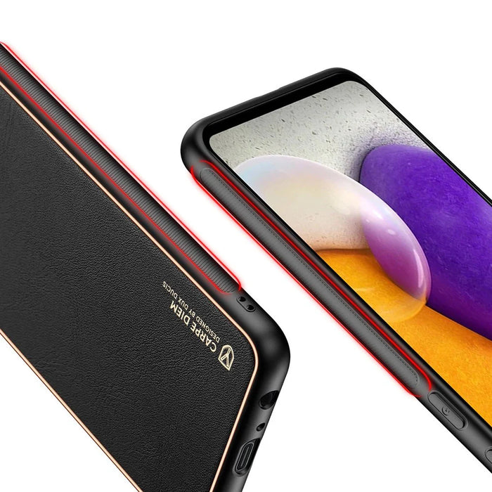 Dux Ducis Yolo elegant case made of soft TPU and PU leather for Samsung Galaxy A72 4G black - Cell phone cases