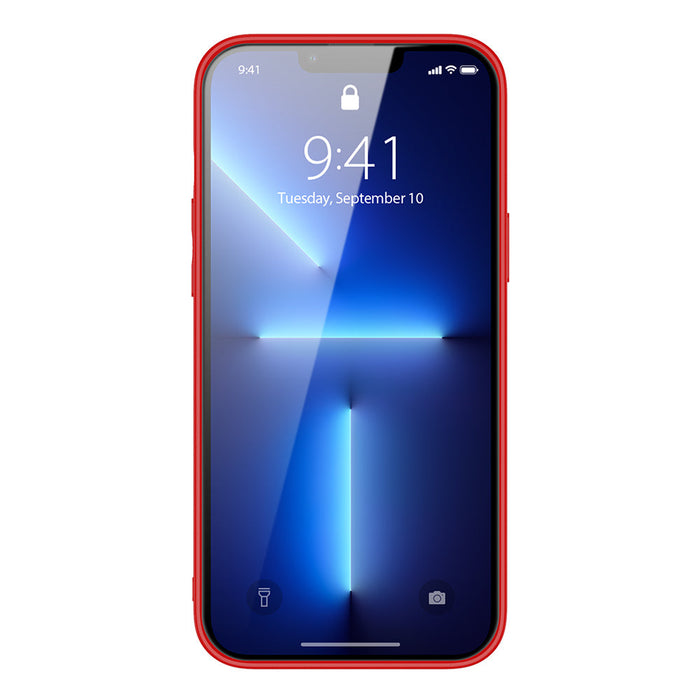 Dux Ducis Yolo elegant case made of soft TPU and PU leather for iPhone 13 Pro Max red - Cell phone cases