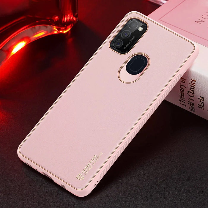 Dux Ducis Yolo elegant case made of soft TPU and PU leather for Samsung Galaxy M30s pink - Cell phone cases