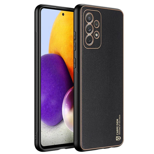 Dux Ducis Yolo elegant case made of soft TPU and PU leather for Samsung Galaxy A72 4G black - Cell phone cases