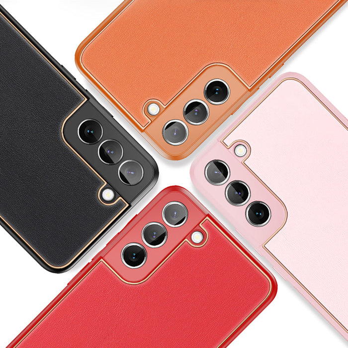 Dux Ducis Yolo elegant cover made of ecological leather for Samsung Galaxy S22 + (S22 Plus) orange - Cell phone cases
