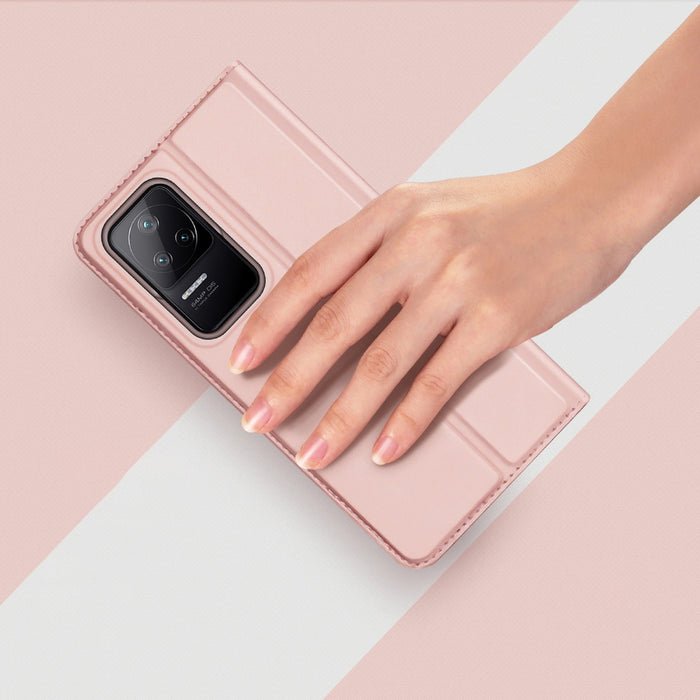 Dux Ducis Skin Pro Holster Cover Flip Cover for Xiaomi Poco F4 5G pink