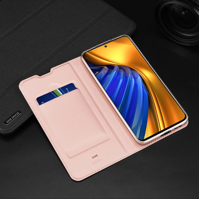Dux Ducis Skin Pro Holster Cover Flip Cover for Xiaomi Poco F4 5G gold