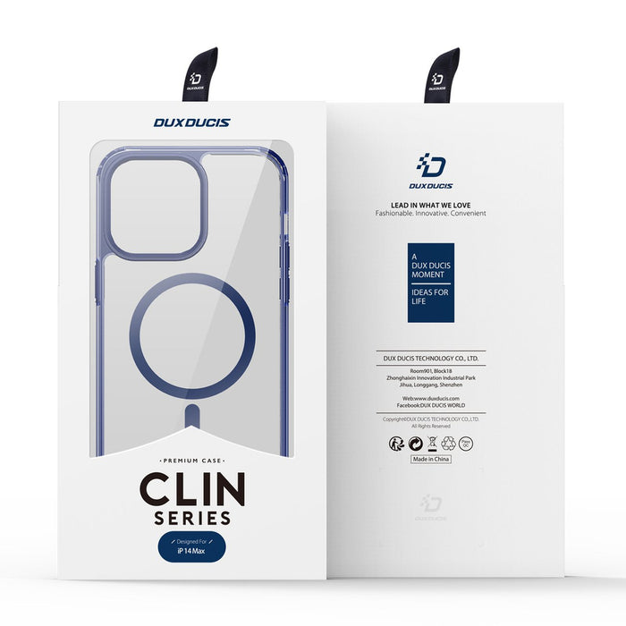 Dux Ducis Clin2 case for iPhone 14 Plus magnetic MagSafe cover blue