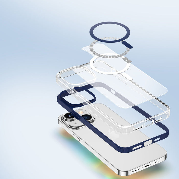 Dux Ducis Clin2 case for iPhone 14 Plus magnetic MagSafe cover blue