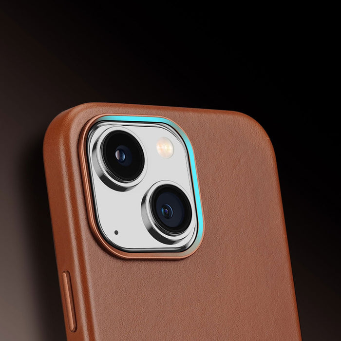Dux Ducis Naples iPhone 14 Plus Magnetic Leather Case MagSafe Brown