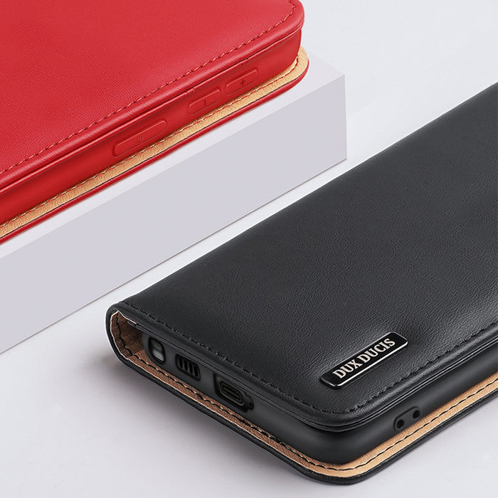 Dux Ducis Hivo case Samsung Galaxy S23+ flip case wallet stand RFID blocker black