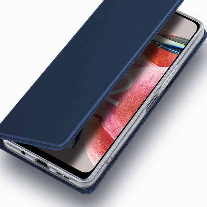 Dux Ducis Skin Pro Case for Xiaomi Redmi Note 12 Flip Card Wallet Stand Blue