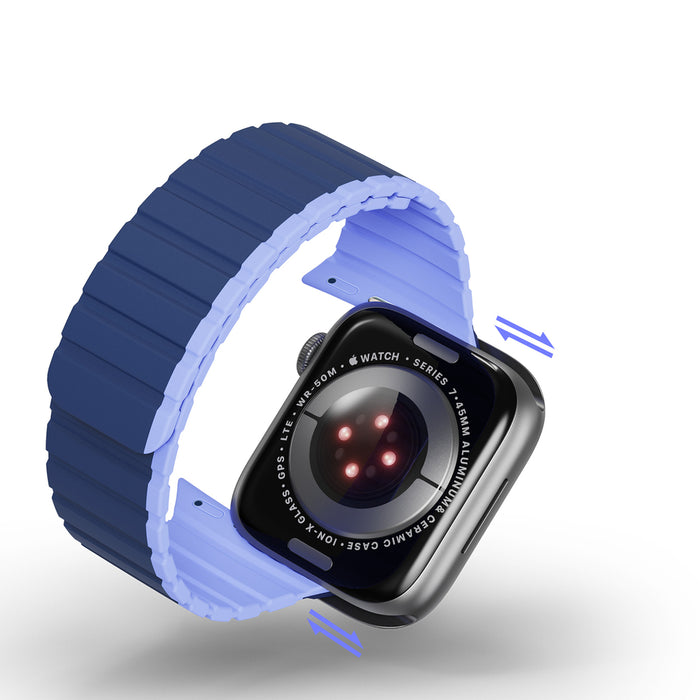 Magnetic Apple Watch SE, 9, 8, 7, 6, 5, 4, 3, 2, 1 (41, 40, 38 mm) Dux Ducis Strap (LD Version) - blue