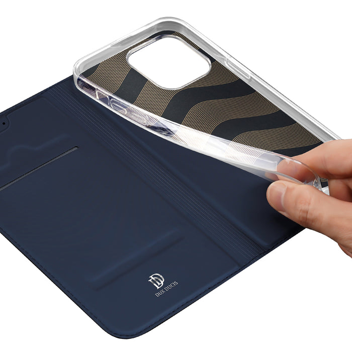 Dux Ducis Skin Pro Wallet Case for iPhone 15 Pro Max - Blue