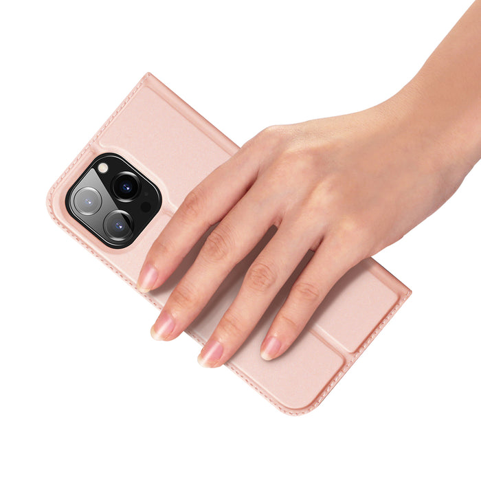 Dux Ducis Skin Pro Wallet Case for iPhone 15 Pro - Pink