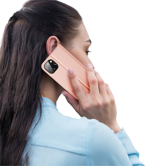 Dux Ducis Skin Pro Wallet Case for iPhone 15 Plus - Pink