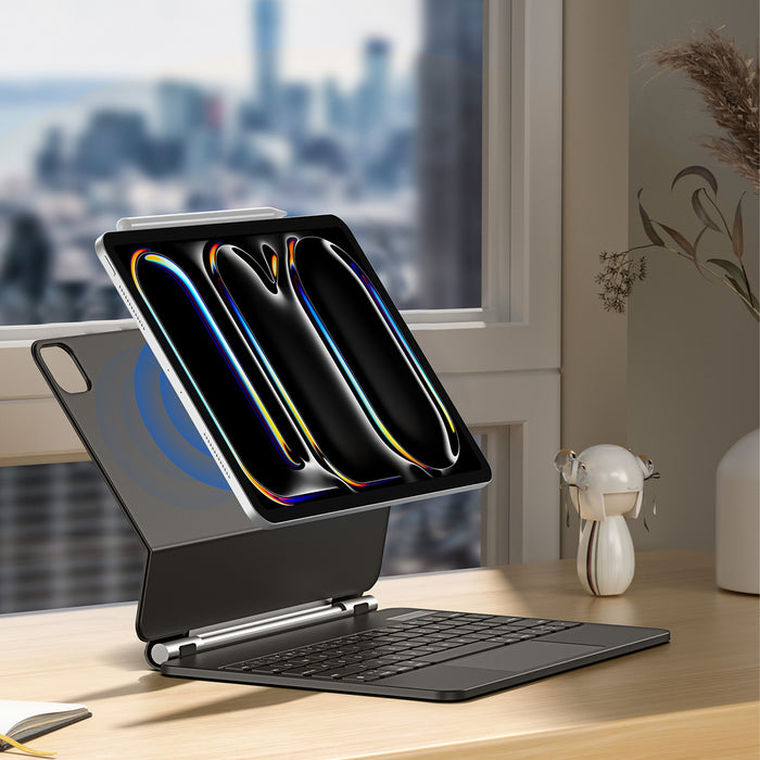 Dux Ducis Keyboard (MK Series) Case with Bluetooth Keyboard for iPad Pro 11" 2024 - Black