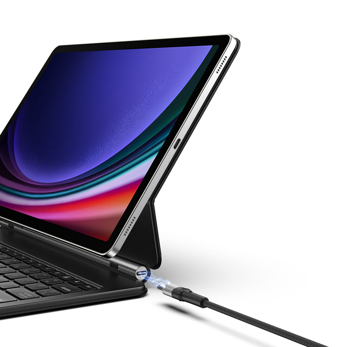 Dux Ducis Keyboard (MK Series) Case with Bluetooth Keyboard for Samsung Galaxy Tab S9+ / S8+ / S7+ - Black
