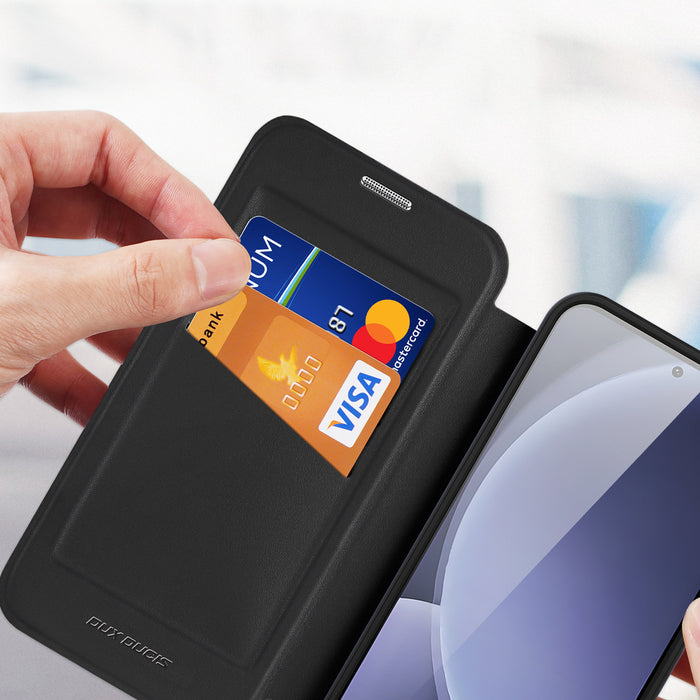 Dux Ducis Skin X Pro case for Samsung Galaxy S25 with MagSafe and wallet - black