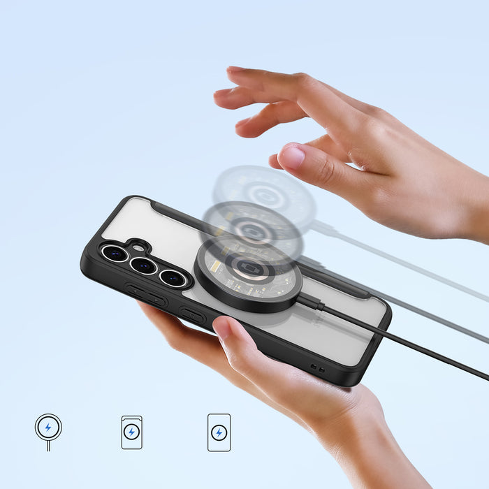 Dux Ducis Skin X Pro case for Samsung Galaxy S25+ with MagSafe and wallet - black