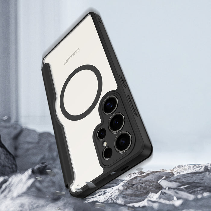 Dux Ducis Skin X Pro Case for Samsung Galaxy S25 Ultra with MagSafe and Wallet - Black