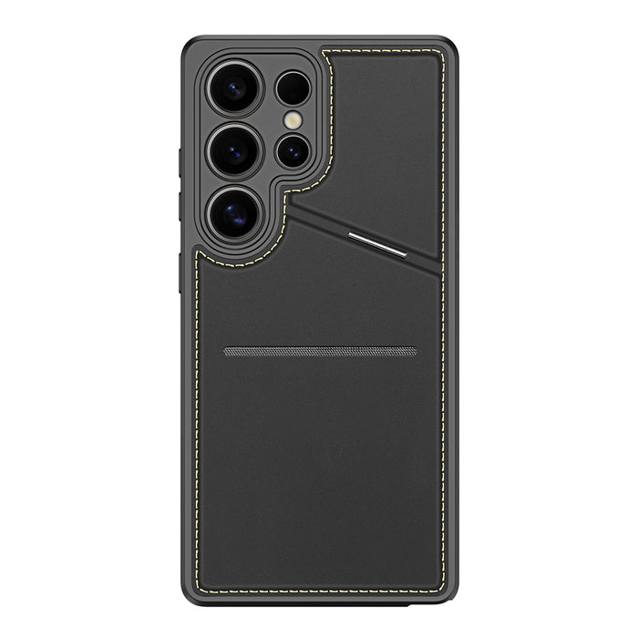 Dux Ducis Rafi II Case for Samsung Galaxy S25 Ultra with Stand and Wallet - Black