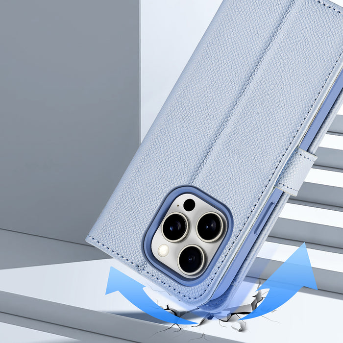 Dux Ducis Lawa Leather Case for iPhone 15 Pro - Blue