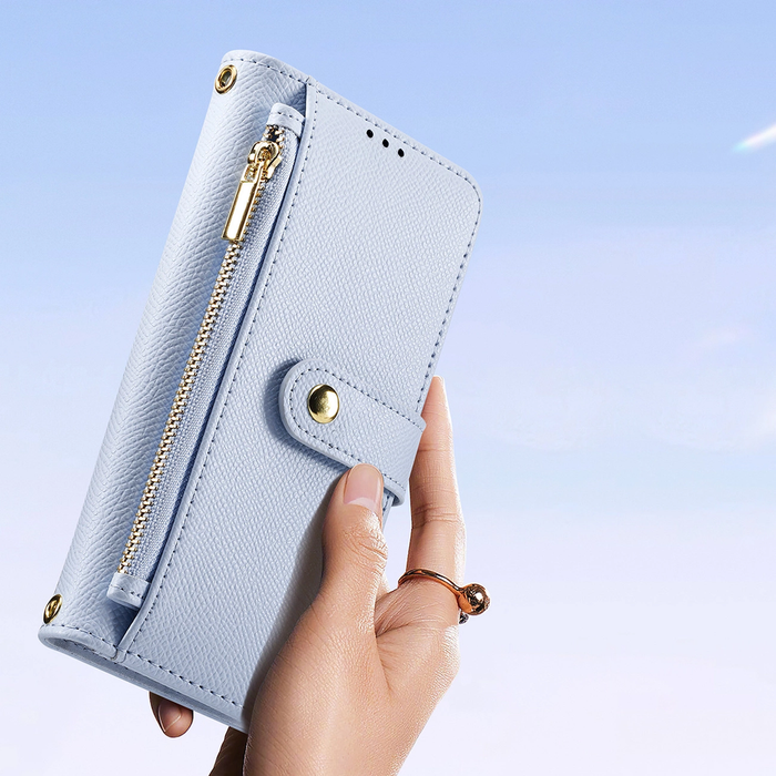 Dux Ducis Lawa Leather Case for iPhone 15 Pro Max - Blue