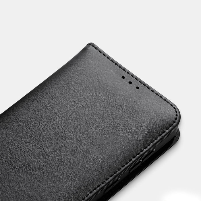 Dux Ducis Hivo Samsung Galaxy S25 Edge Case with Flip and RFID Protection - Black