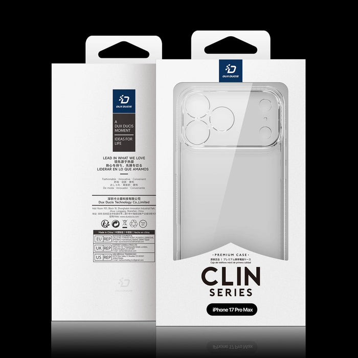 Dux Ducis Clin Case for iPhone 17 Pro Max - Transparent