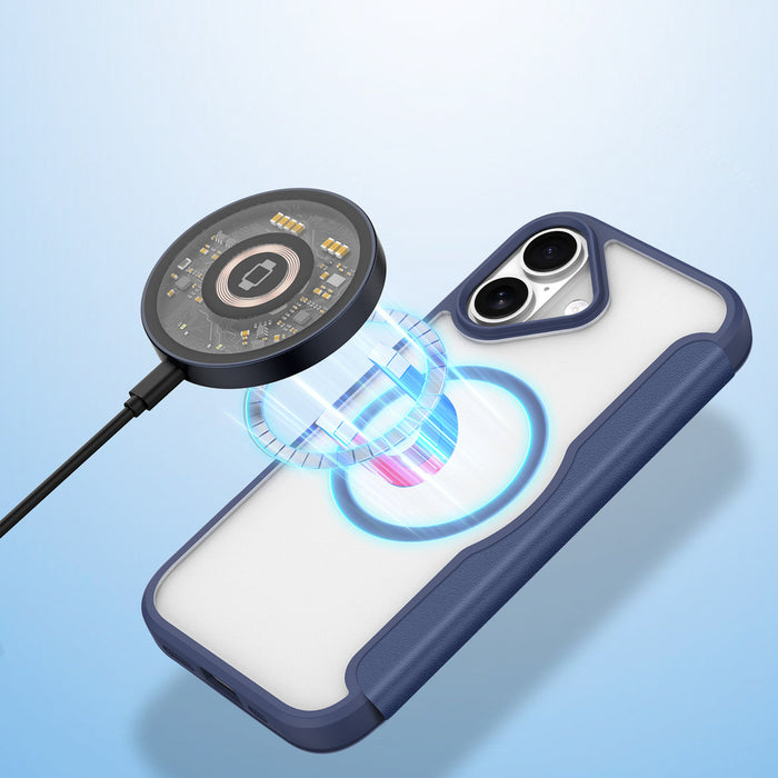 Dux Ducis Skin X Pro iPhone 17 Air Case with MagSafe and Wallet - Blue