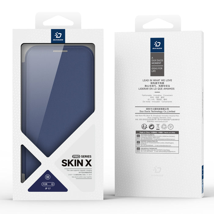 Dux Ducis Skin X Pro iPhone 17 Air Case with MagSafe and Wallet - Blue