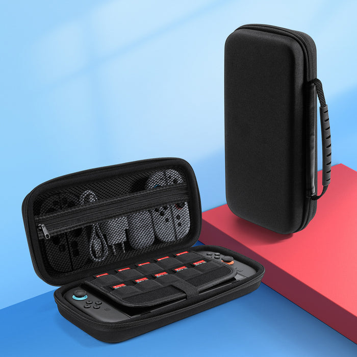 Dux Ducis Nintendo Switch 2 Case with Handle and Game Compartments - Black