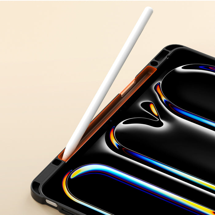 Dux Ducis Vers iPad Pro 13" (2024/2025) Case with Stand and Apple Pencil Holder - Black