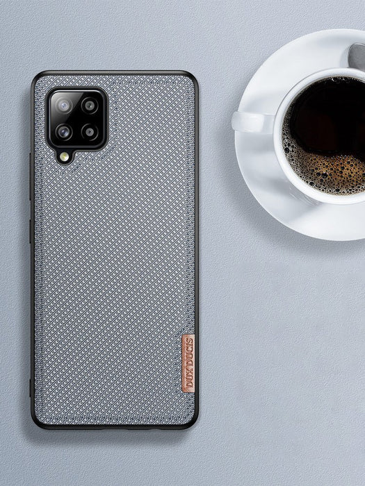 Dux Ducis Fino case covered with nylon material for Samsung Galaxy A42 5G gray