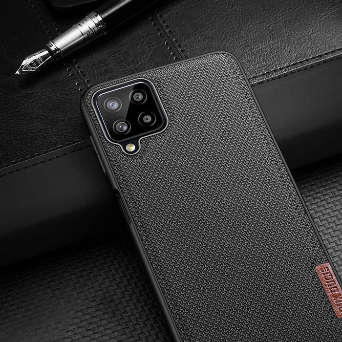 Dux Ducis Fino case covered with nylon material for Samsung Galaxy A22 4G black