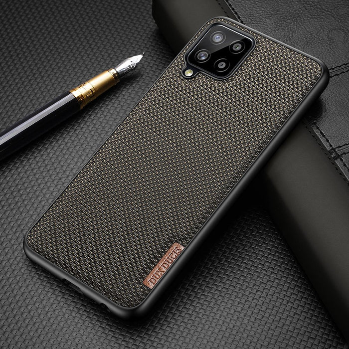 Dux Ducis Fino case covered with nylon material for Samsung Galaxy A22 4G black