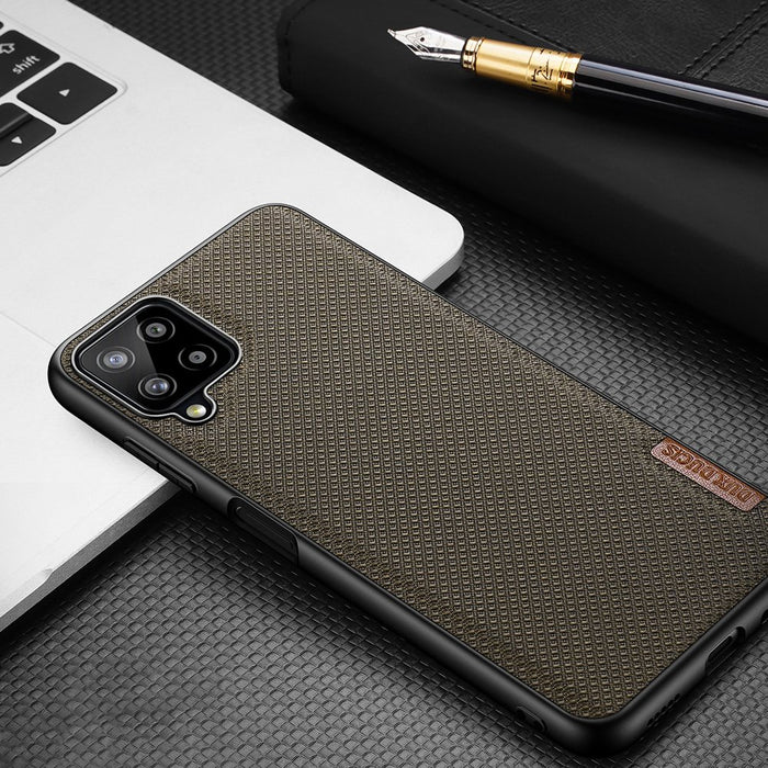 Dux Ducis Fino case covered with nylon material for Samsung Galaxy A22 4G gray
