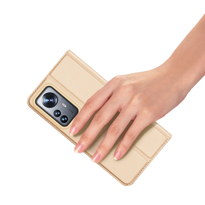 Dux Ducis Skin Pro Holster Cover Flip Cover for Xiaomi 12 Pro gold