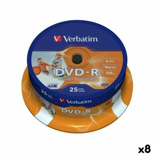 DVD-R Verbatim 4,7 GB 16x (8 Units) - Електроника Телевизори<<<Компютри| Електроника<<<BigBuy&&&DVD<<<Електроника